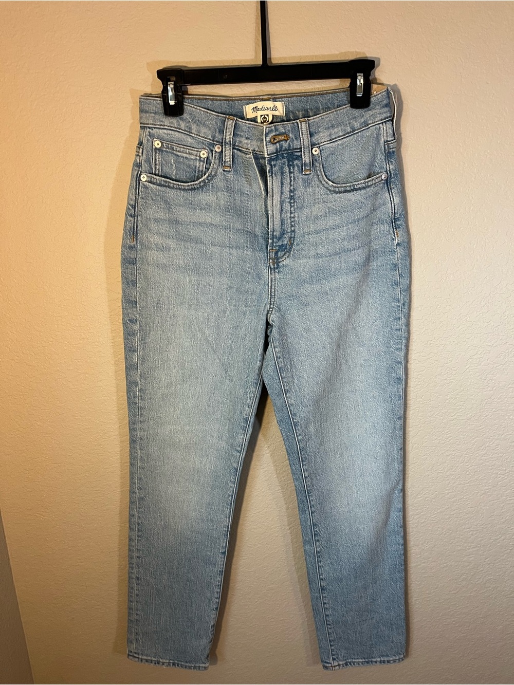 NWT Madewell The Perfect Vintage Jean Size 26 Light Wash High Rise Straight LeG